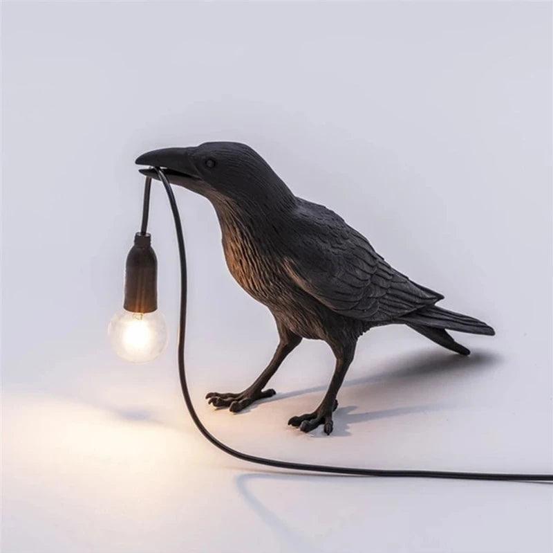 Noir Raven Lamp - Onyx Decor