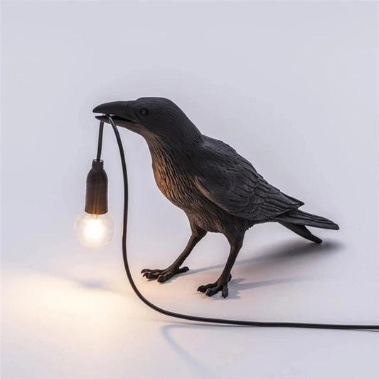 Noir Raven Lamp - Onyx Decor