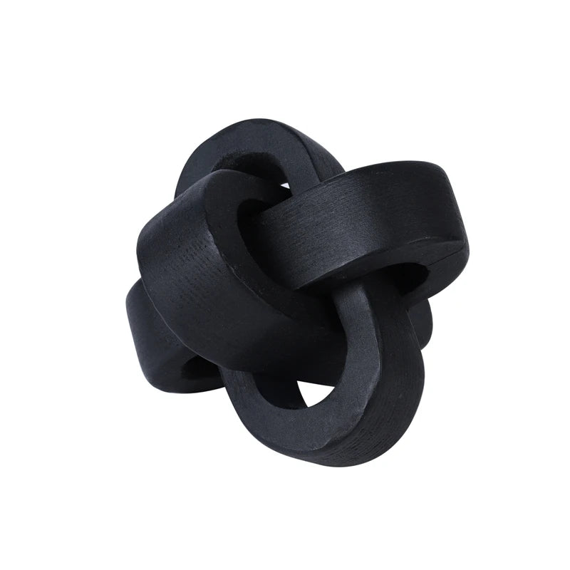 Avery Hand-Carved Knot Sculpture - Onyx Decor
