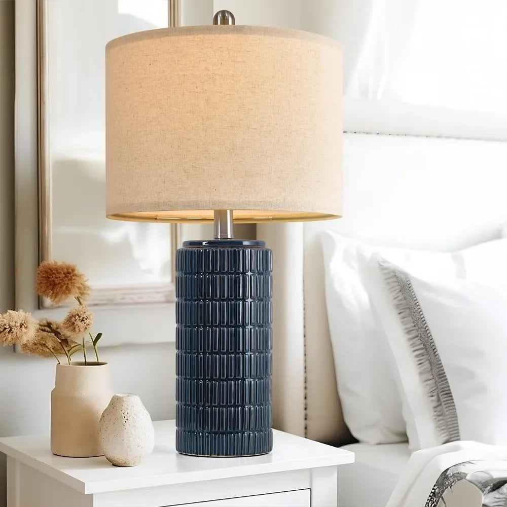 Harper Farmhouse Table Lamp Set (Set of Two) - Onyx Decor