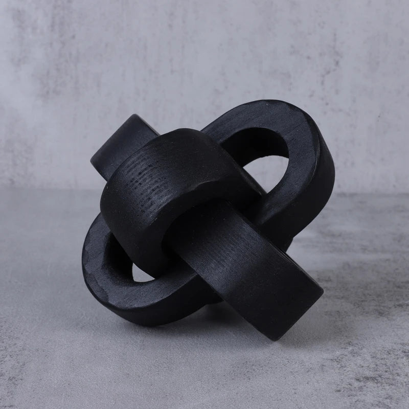 Avery Hand-Carved Knot Sculpture - Onyx Decor