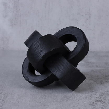 Avery Hand-Carved Knot Sculpture - Onyx Decor