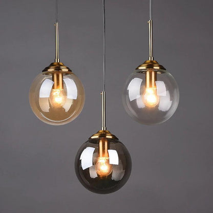 Opal Glass Globe Ceiling Light - Onyx Decor