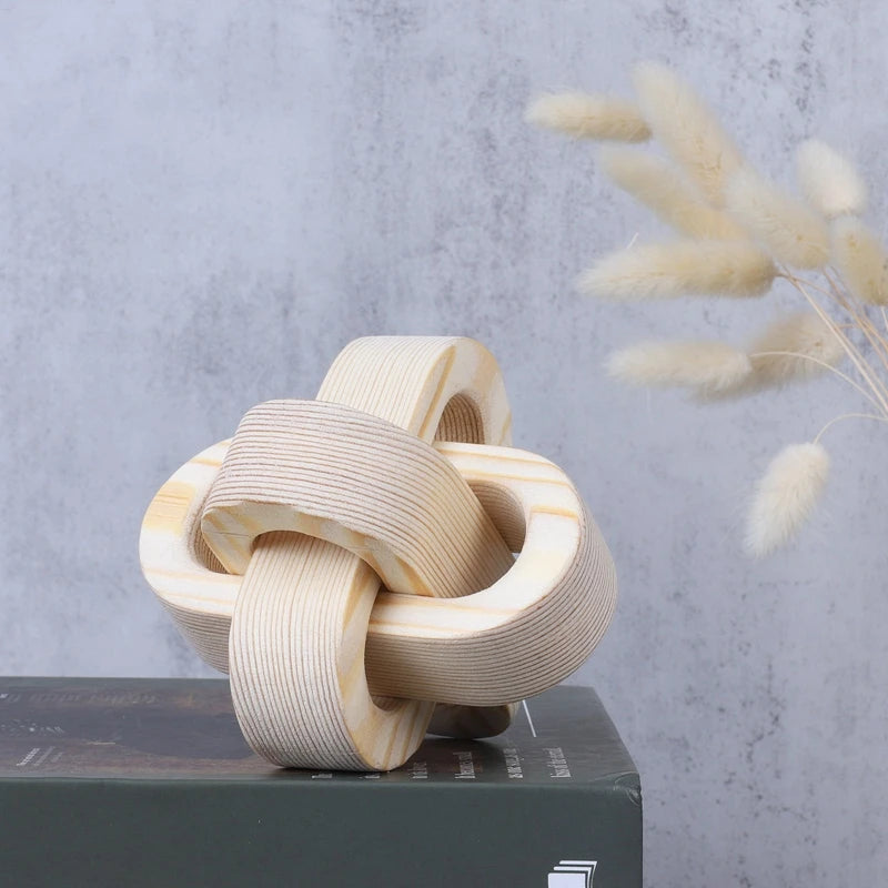 Avery Hand-Carved Knot Sculpture - Onyx Decor